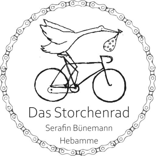 Logo Storchenrad - Hebamme Serafin Bünemann